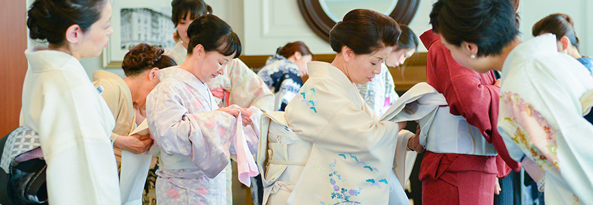 来店の着物着付け ヘアセットメイク Kimono Pro京都