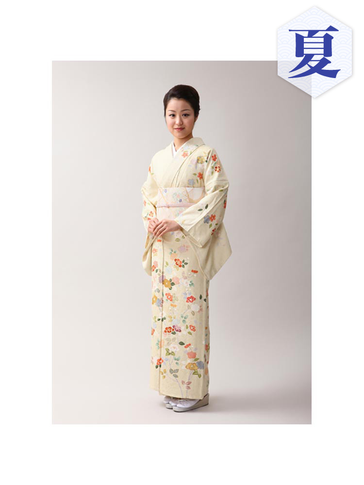 高級訪問着レンタル E 8 かわいい系 単衣 Mlサイズ 花々柄 Kimono Pro キモノプロ 京都のきものレンタル 全国宅配 ご来店ご下見も大歓迎