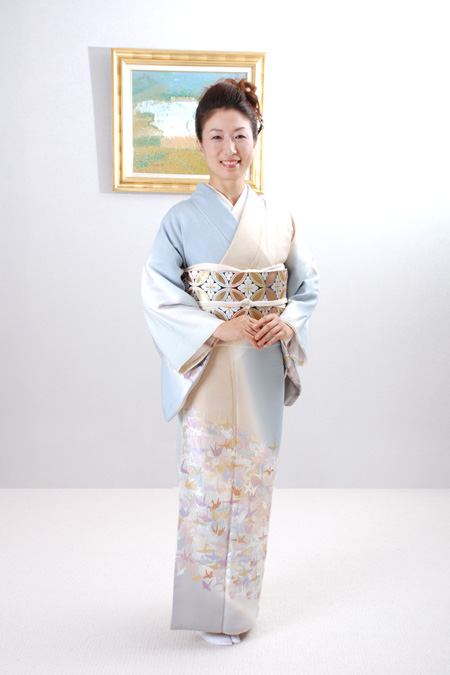 高級訪問着レンタル Y 1 山口美術織物 総刺繍 千羽 Mlサイズ 千羽鶴 Kimono Pro キモノプロ 京都のきものレンタル 全国宅配 ご来店ご下見も大歓迎