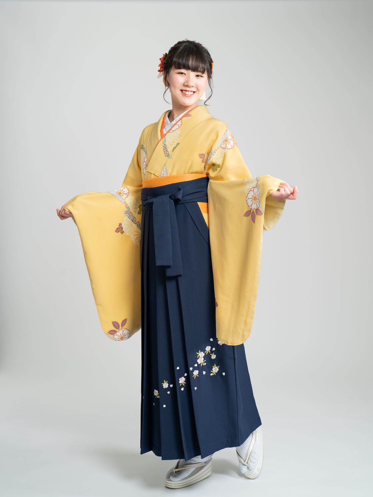 KIMONO-PROオリジナルの正絹２尺袖。品番2-84