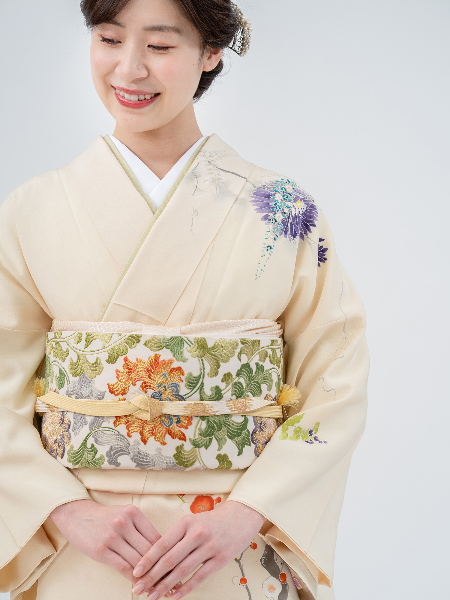 最高級訪問着レンタル】h-448 成謙謹製 Lサイズ 花尽くし｜KIMONO-PRO 