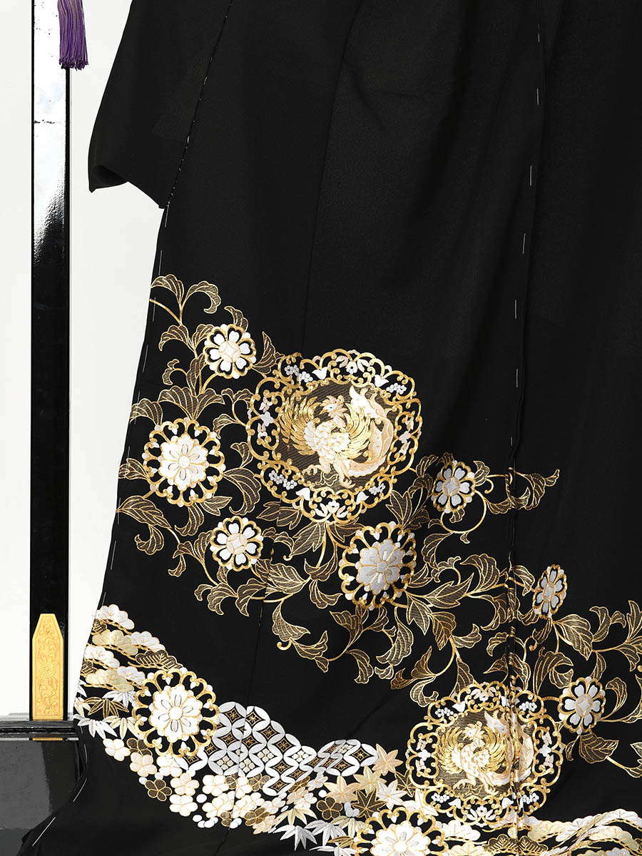 DIESEL BLACK GOLD ライダース サイズ44 牛革 鳳凰 刺繍 メンズ ...