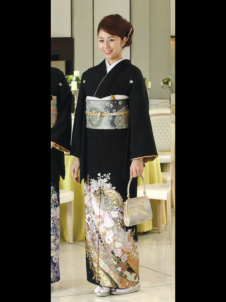 桂由美 Yumi Katsura 留袖 レンタル 黒留袖レンタルフルセット 結婚式 江戸妻 御所物語 母親 Zkgmu Kz