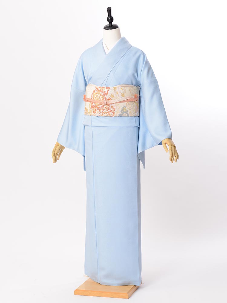 高級色無地レンタル Muji 110 きれいな水色 Llサイズ Kimono Pro キモノプロ 京都のきものレンタル 全国宅配 ご来店ご下見も大歓迎