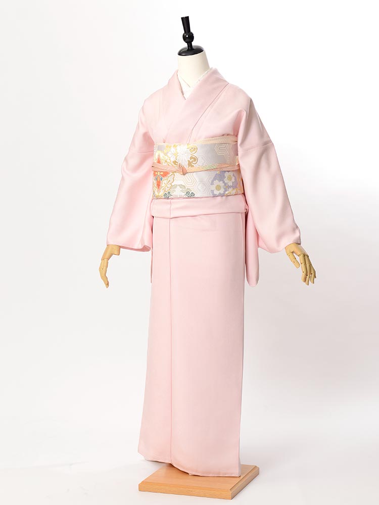 高級色無地レンタル Muji 112 淡いピンク Llサイズ Kimono Pro キモノプロ 京都のきものレンタル 全国宅配 ご来店ご下見も大歓迎