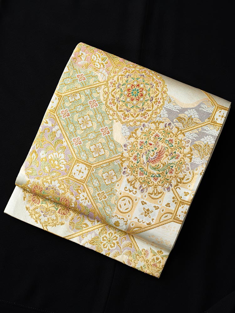 袋帯レンタルの品番obi-1番のしょ袋帯レンタルの品番obi-1番のアップした詳細画像